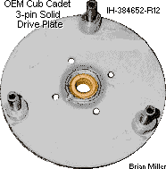 3-pin drive plate