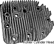 Kohler's 16hp engine cylinder head