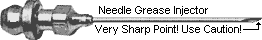 Chainsaw bar tip grease gun