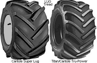 LUG Tread Tires by Carlisle
